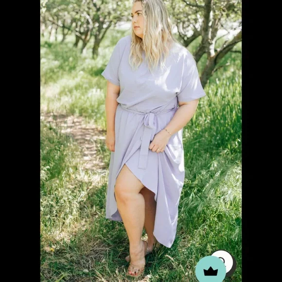 Lavender Midi Dress - Picture 4 of 4